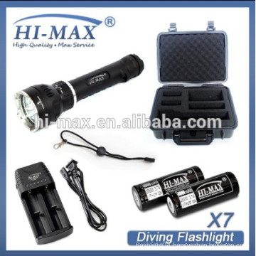 high performance 3800lumens cree u2*3 led scub diving torches